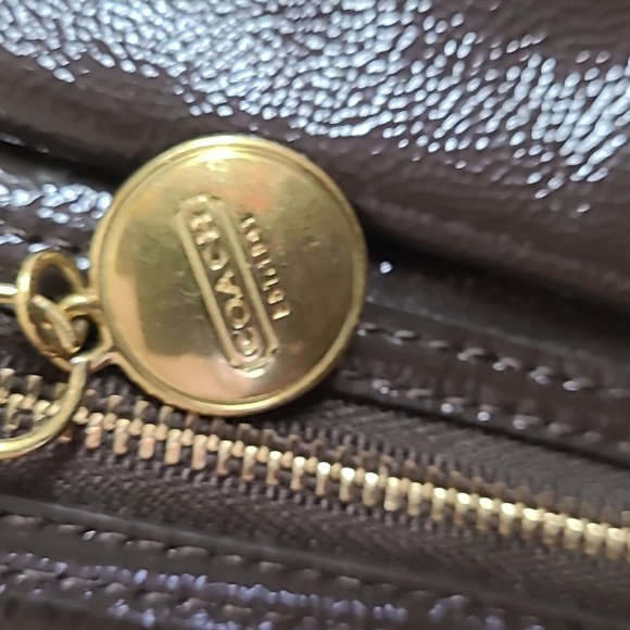 Coach Shiny Brown Shoulder Bag - Picture 6 of 14